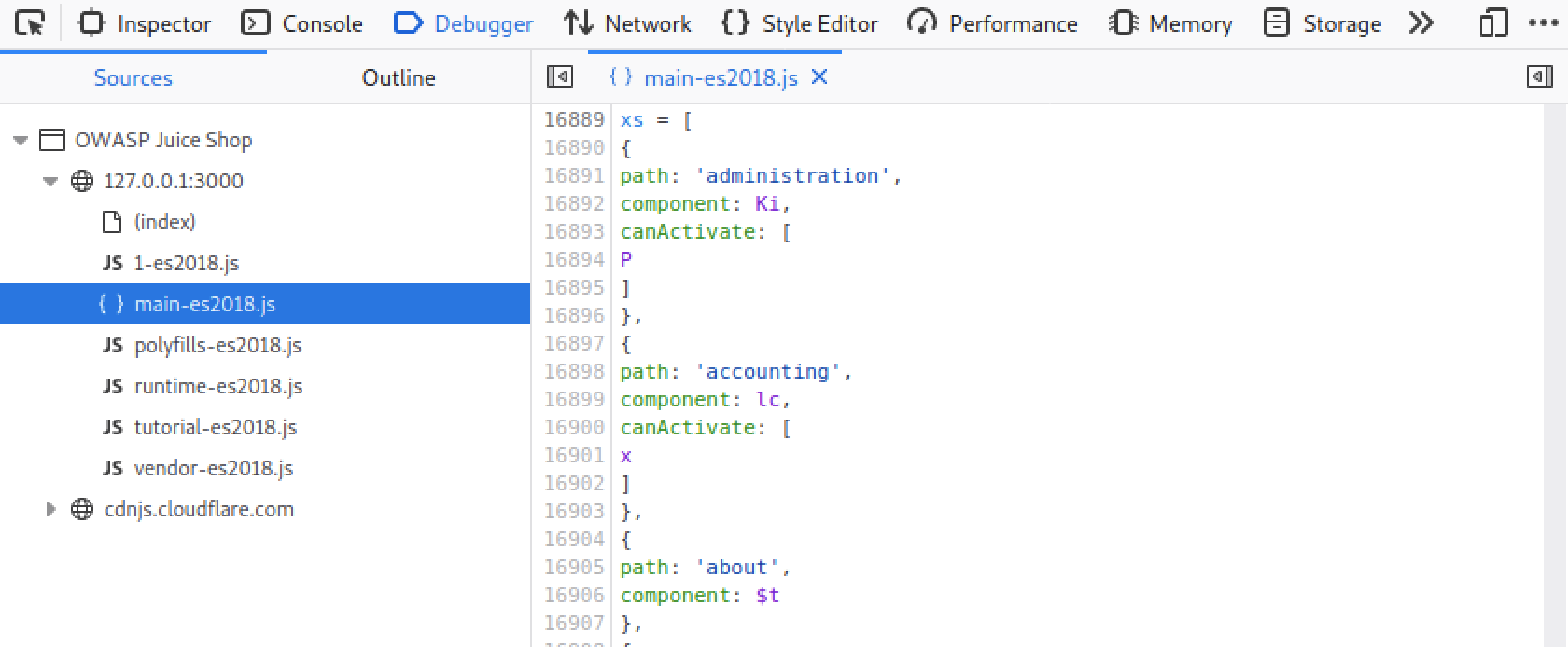 developer tools admin path